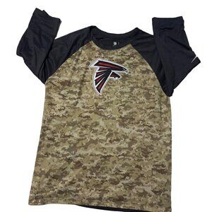 Nike Men's Atlanta Falcons Salute to Service 3/4 Sleeve Tee, Size Large